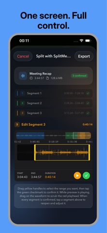 Split Voice Memos : SplitMemos Screenshot 3 of 5