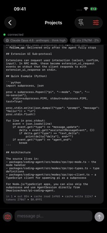Pi in Pocket - Agent Viewer Screenshot 3 of 4