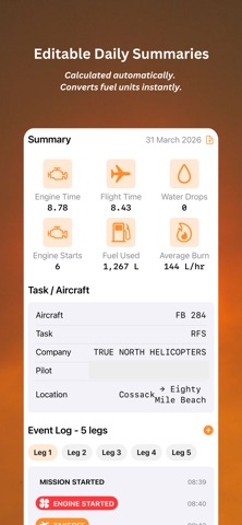 FireFly - Flight Log screenshot