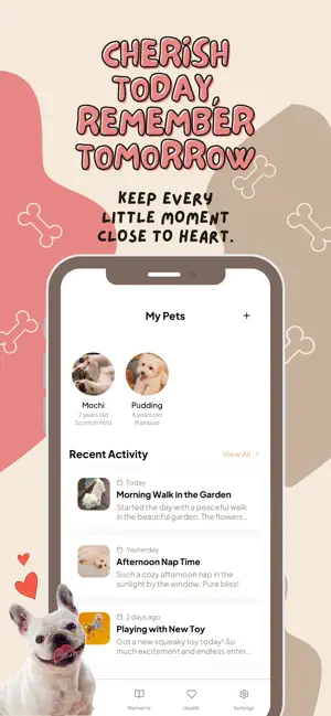 TailyTales - Pet Care Journal screenshot 1