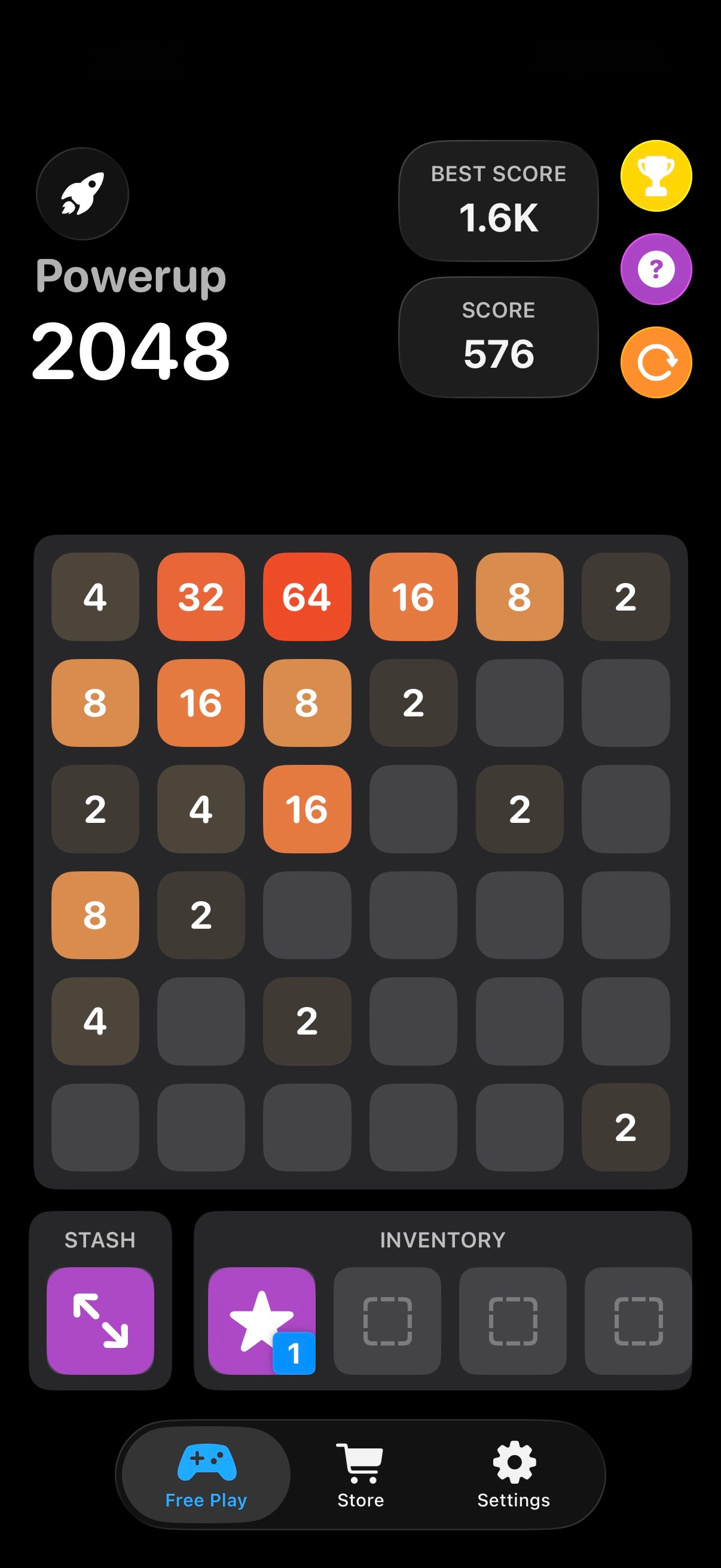 Powerup 2048 screenshot 3