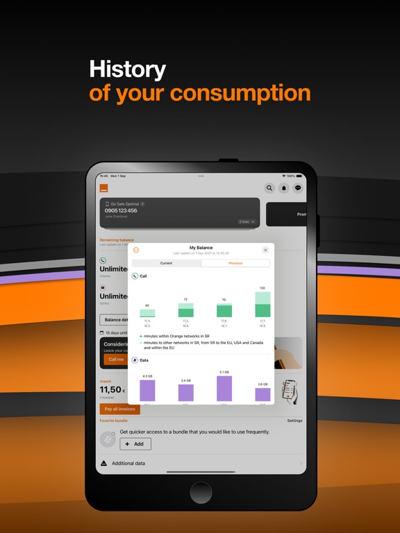 Môj Orange iPad screenshot 3 - Utilities app