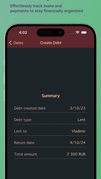 Debt Tracker: never lose it screenshot-4