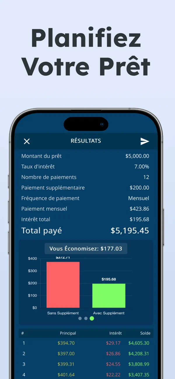 Screenshot #1 pour Calculateur de Prêt