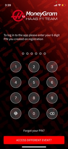 Haas F1 Events iPhone screenshot