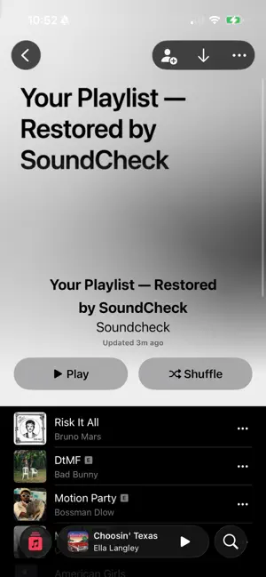 Soundcheck for Apple Music screenshot 1