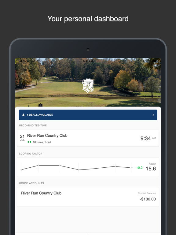 River Run CC iPad screenshot 1 - Sports app