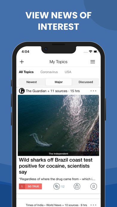 World News Stories & Headlines Screenshot