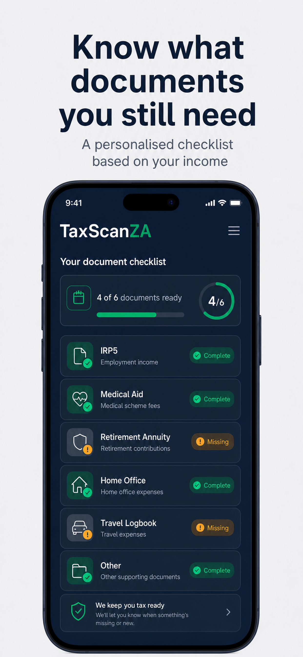 TaxScanZA: SA Tax Scanner screenshot 2