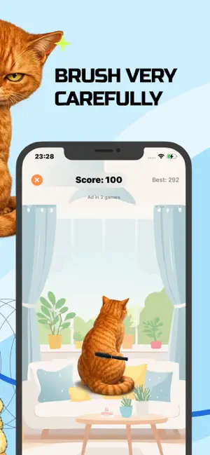 Brush Cat: Jjaem Pet Game screenshot 2