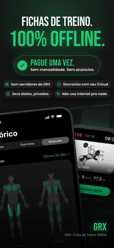 GRX: Ficha de Treino Offline screenshot 1 of 9
