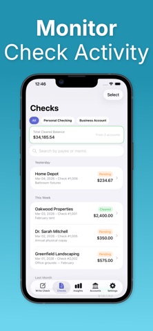 Check Writer: Checkbook Maker Screenshot 3 of 4