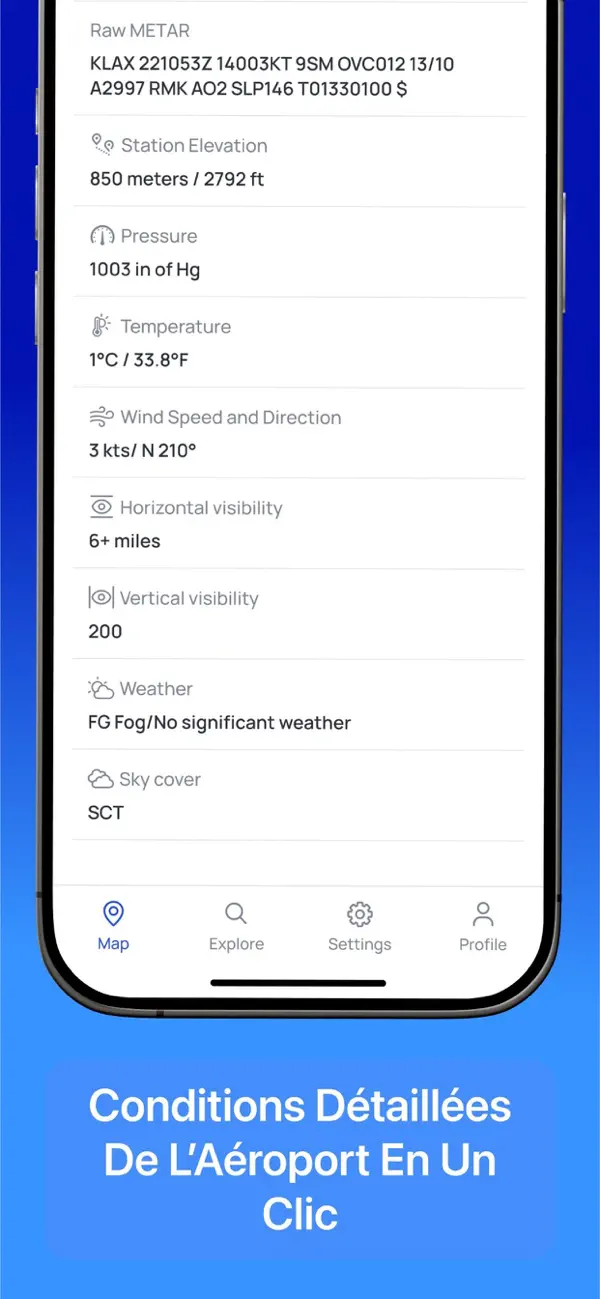 Screenshot #3 pour Aviation Weather: METAR, TAF