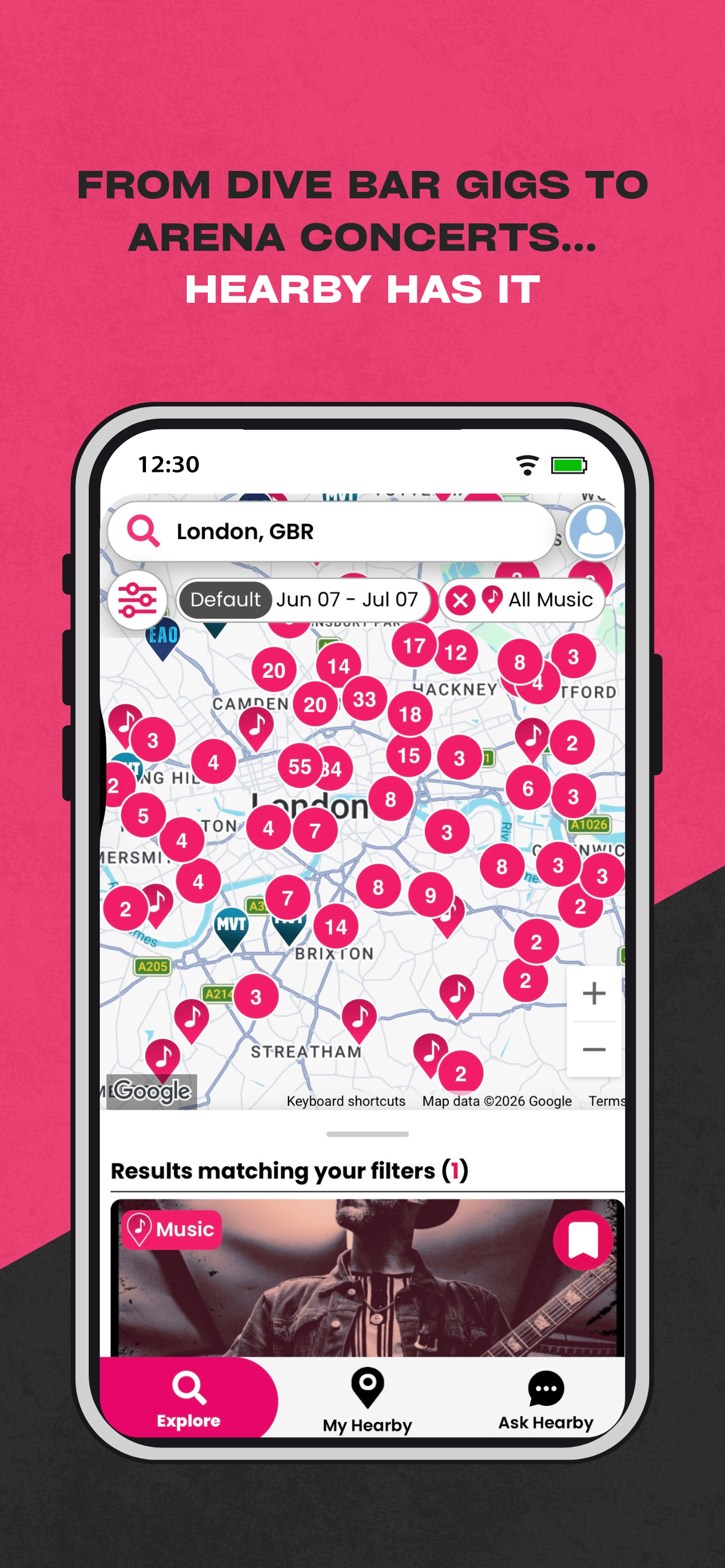 Hearby: Live Music Nearby screenshot 3