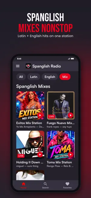 Spanglish Radio: Latin+English screenshot 2