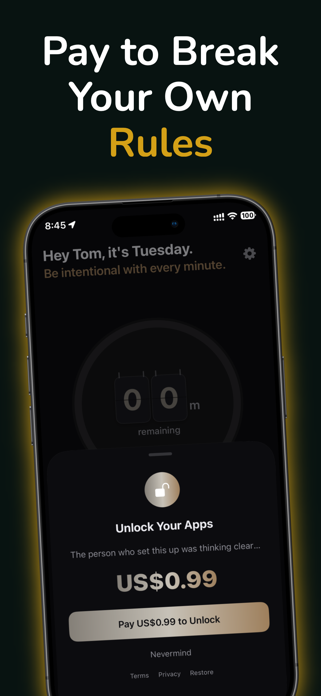 Omit: Screen Time Control Screenshot 1 of 7