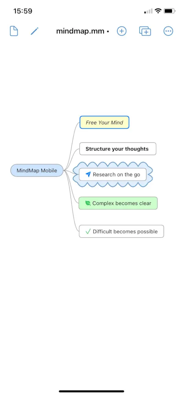 Screenshot #1 pour MindMap Mobile