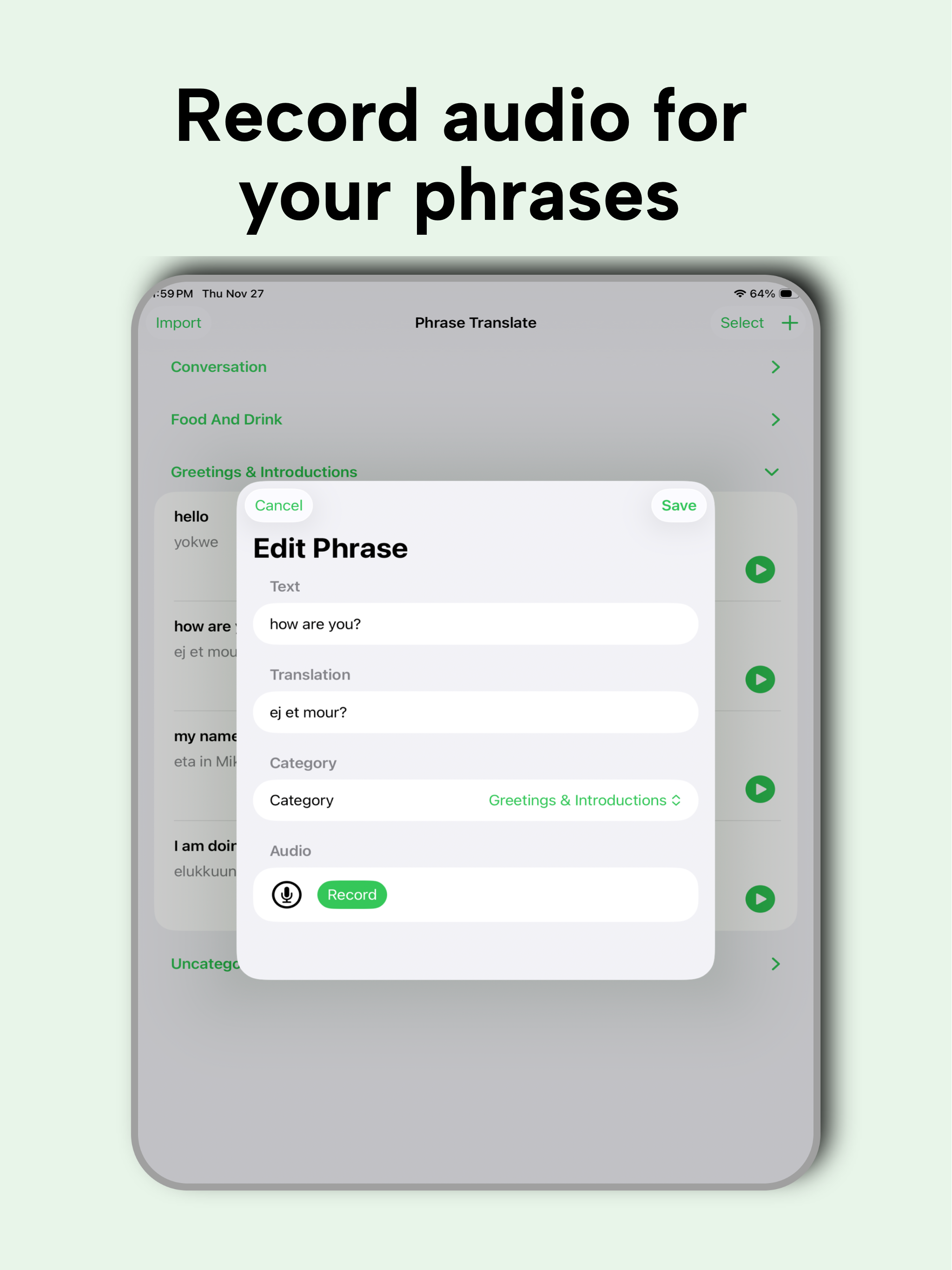 Phrase Translate