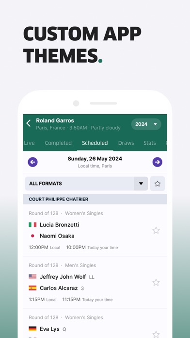 TNNS: Tennis Live Scores Screenshot