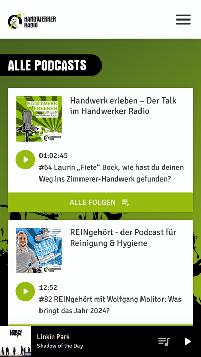 Handwerker Radio Screenshot