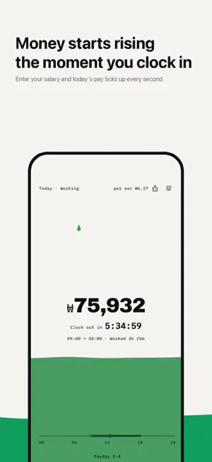 Wage Ticker - Salary Counter screenshot 1