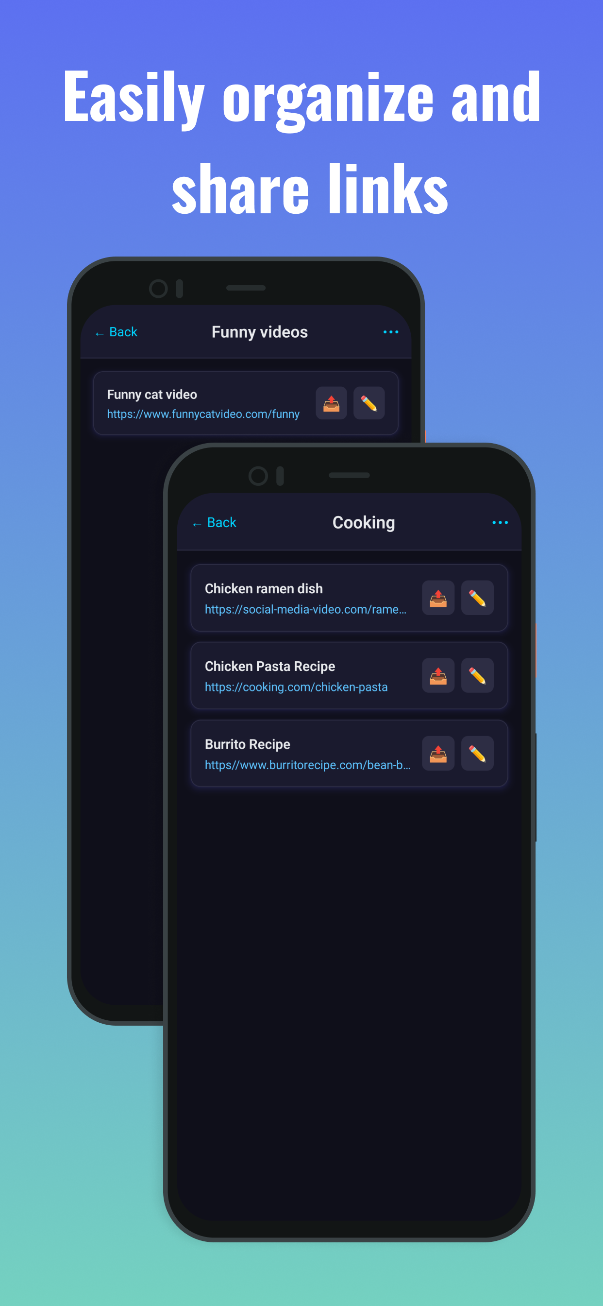 SocialSave - Organise Links