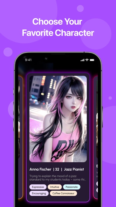 RealAI: AI Character Chat Game iPhone screenshot 3 - Entertainment app
