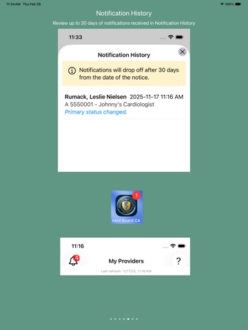 Medical Board of California iPad screenshot