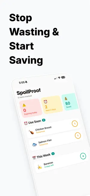 SpoilProof screenshot 1