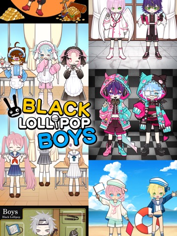 Black Lollipop Boys ：着せ替えゲームのおすすめ画像1