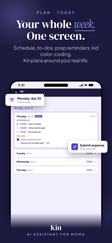 Kin: AI Assistant for Moms iPhone screenshot