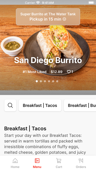 Super Burrito TX iPhone screenshot 2 - Food & Drink app