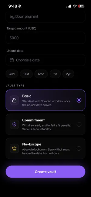 FutureVault: Savings Lockbox screenshot 3