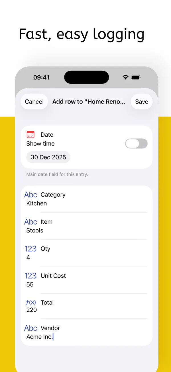 Screenshot #2 pour AnyLog - Track Anything