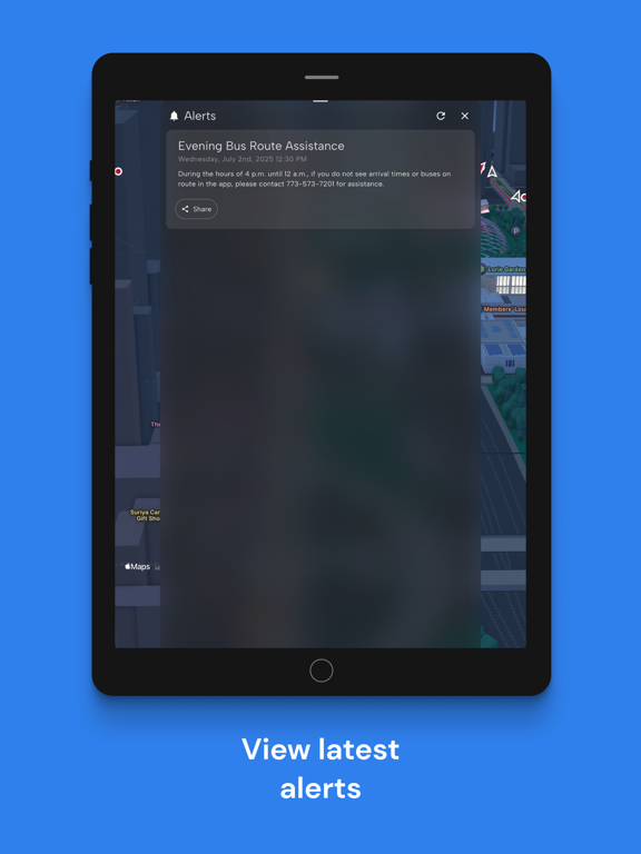 Destination Shuttle iPad screenshot 8 - Navigation app
