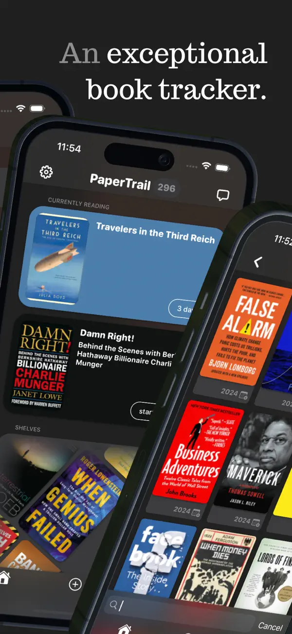 Screenshot #1 pour PaperTrail: Book Tracker