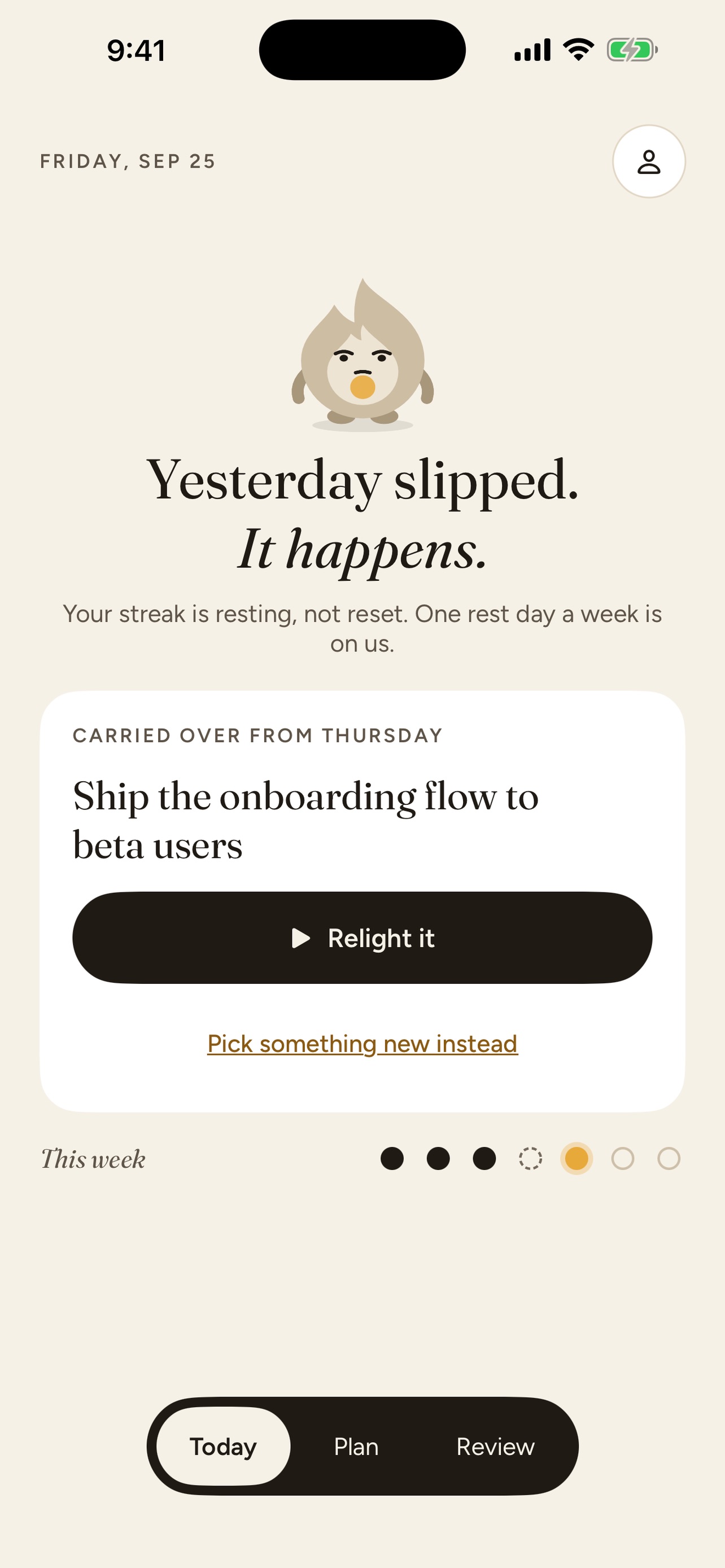 Screenshot 6 of Dayflint: One Thing a Day