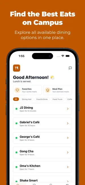 UT Dining: UT Austin Food App screenshot 1