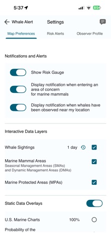 Whale Alert screenshot
