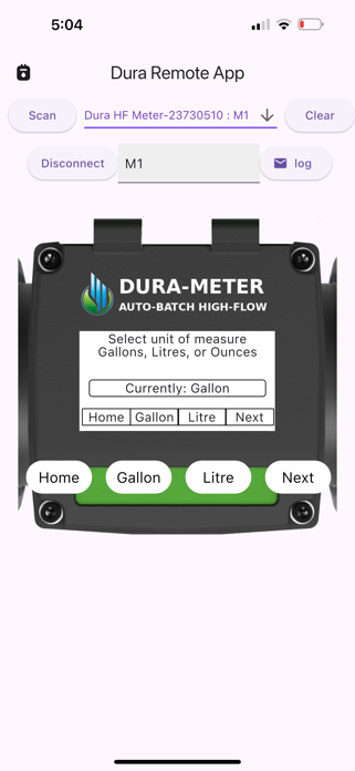 Dura Remote App Screenshot 5 of 10