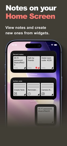 Simple Notes - YepNotes iPhone screenshot