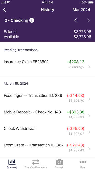 PEOPLE'S CREDIT UNION Screenshot