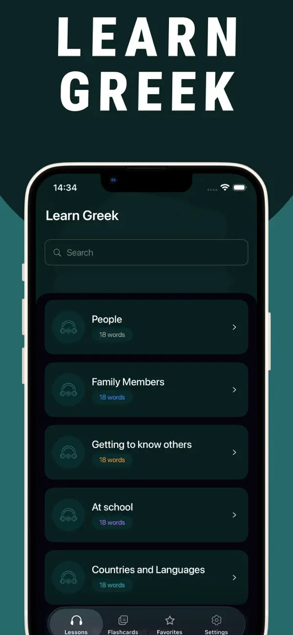 Screenshot #1 pour Learn Greek - Lentil