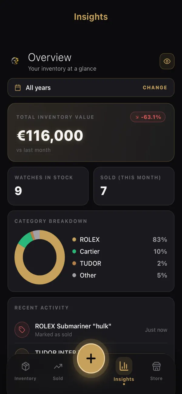 Screenshot #3 pour ChronoStock Watch Inventory