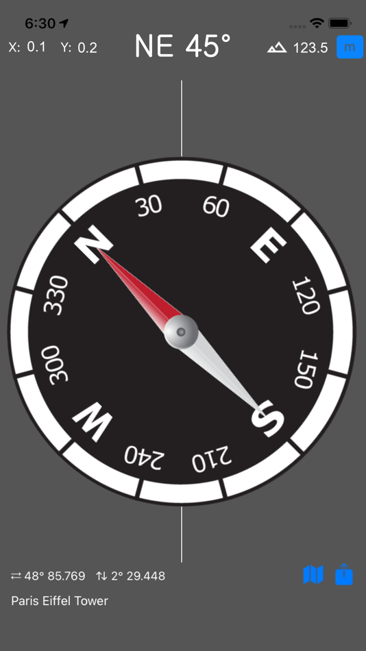 #1. Compass & GPS (iOS) 来自: Seong Eon Kim