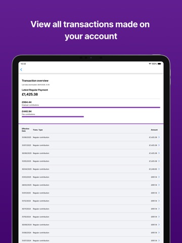 Track My Pension iPad screenshot