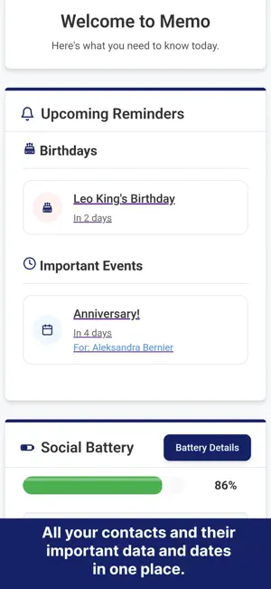 Memo - Relationship Manager screenshot 1