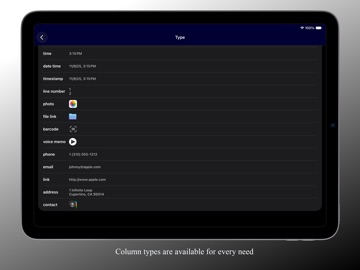 Infinity Lists iPad screenshot