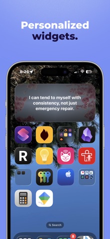 VeraMind: Flips & Affirmations iPhone screenshot