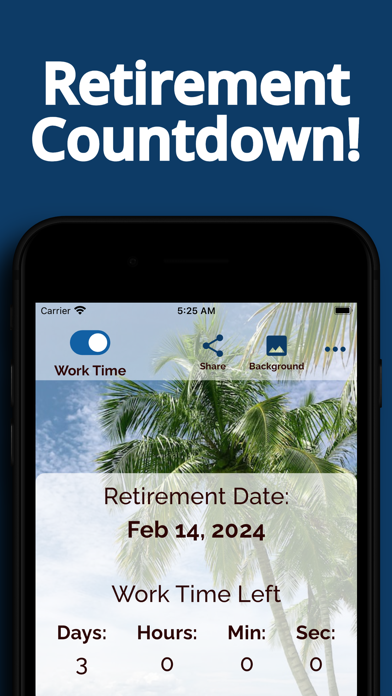 Workday Retirement Countdown Screenshot